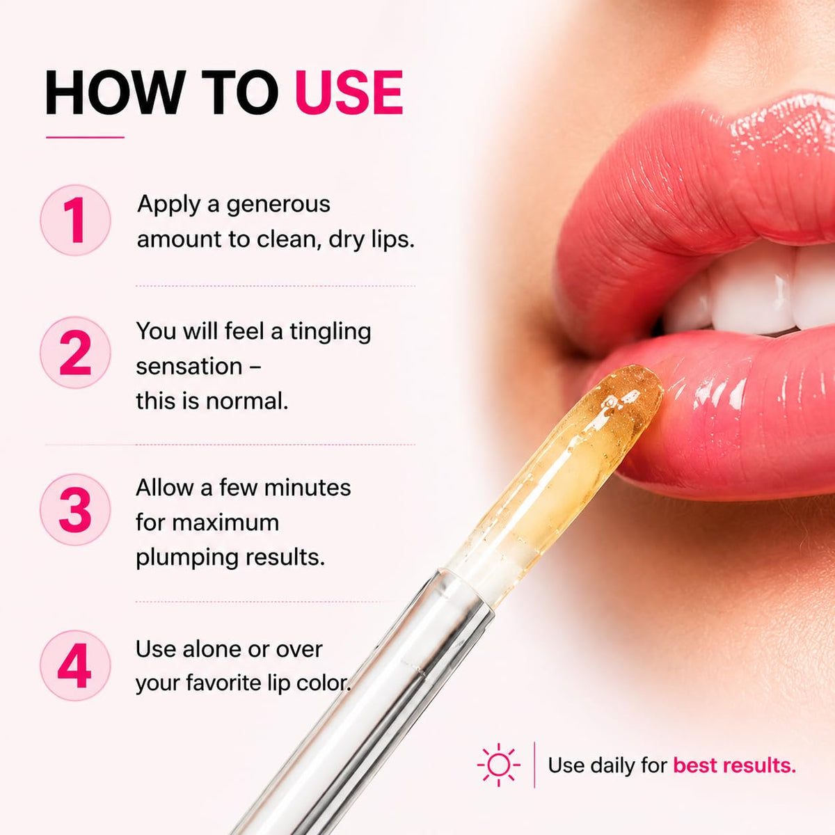Fifhugaze Spicy Lip Plumper, Hydrating Lip Volumizer Serum & Gloss