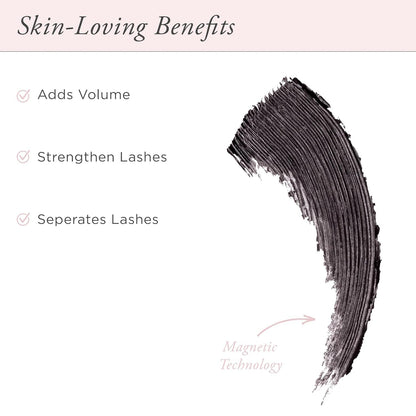 PÜR Fully Charged Thickening Mascara, Volumizing, Lengthening, Travel Size