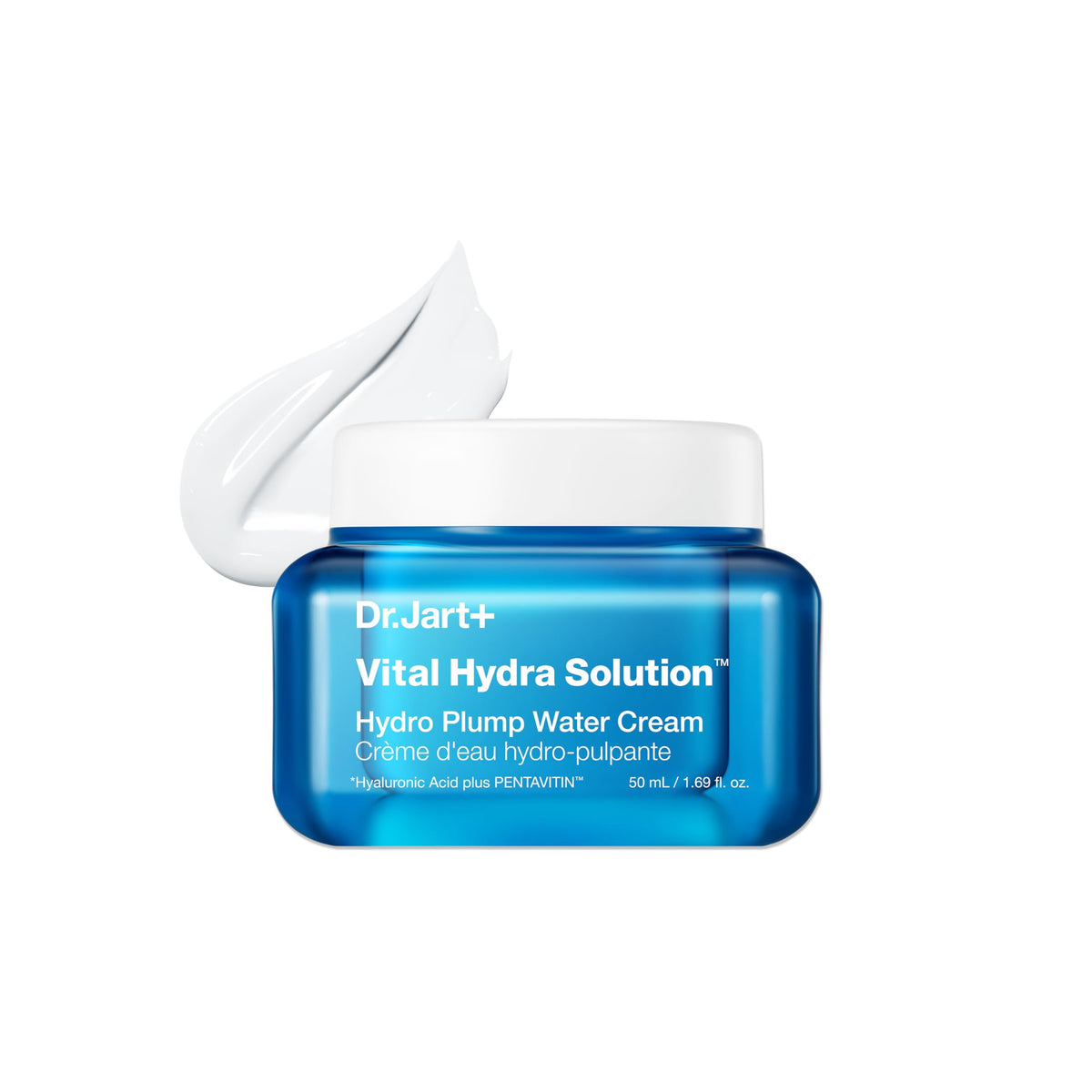 Dr.Jart+ Vital Hydra Solution Water Cream Glow Hydrating Korean Face Moisturizer with Hyaluronic Acid for Glass Skin| Korean Skin Care, 1.69 Fl Oz