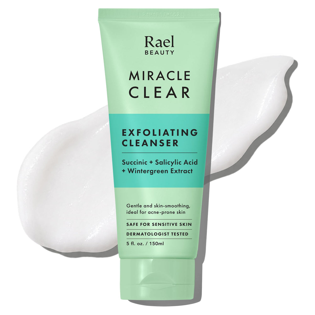 Rael Miracle Clear Facial Cleanser Face Wash (Exfoliating Cleanser, 5.1 oz)