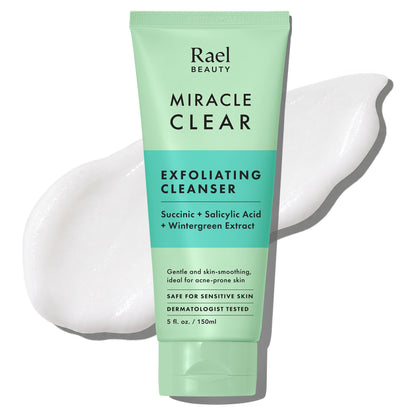 Rael Miracle Clear Facial Cleanser Face Wash (Exfoliating Cleanser, 5.1 oz)