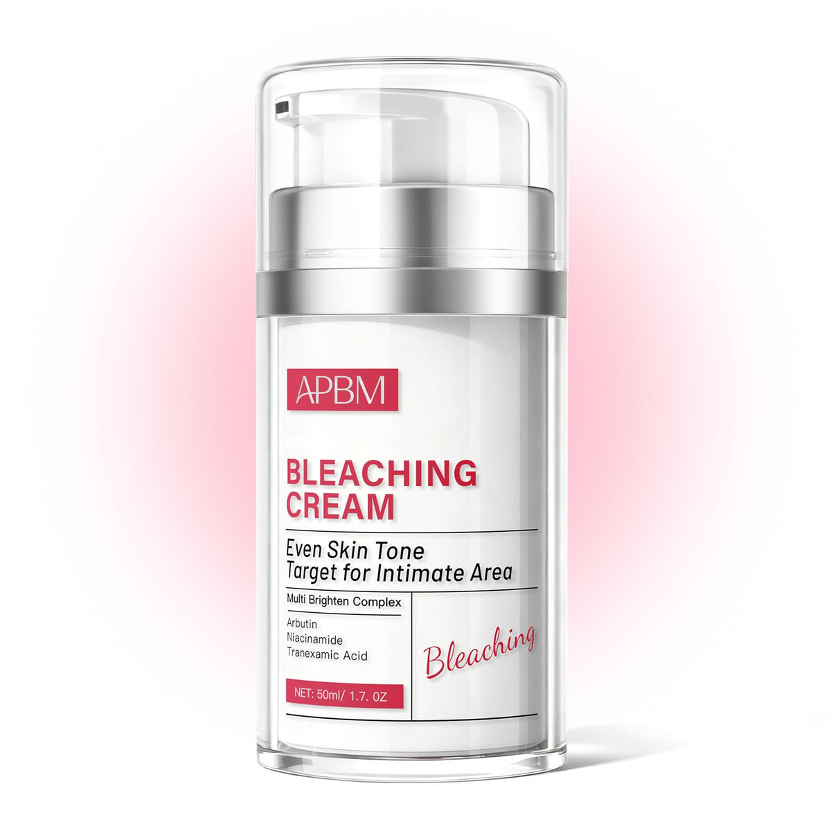 APBM Skin Lightening Cream for Intimate Area with Niacinamide, Arbutin, Tranexamic Acid and Vitamin C, Even Skin Tone for Body, Underarm, Knees, Elbows, Inner Thigh, Bikini Areas, 1.7 fl.oz