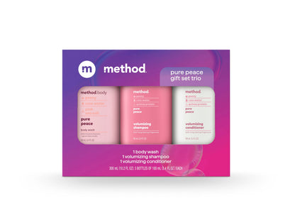 method Body Wash and Hair Care Gift Set, Pure Peace, 3.4 fl oz