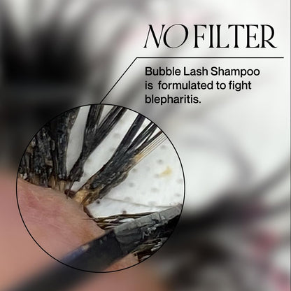LBLA Bubble Lash Shampoo - Daily Lash Extension Cleanser Lash Bath - Lashbox LA Full Size 180 ml - Gentle Lactic Acid pH-Balanced Lash Cleanser and Makeup Remover