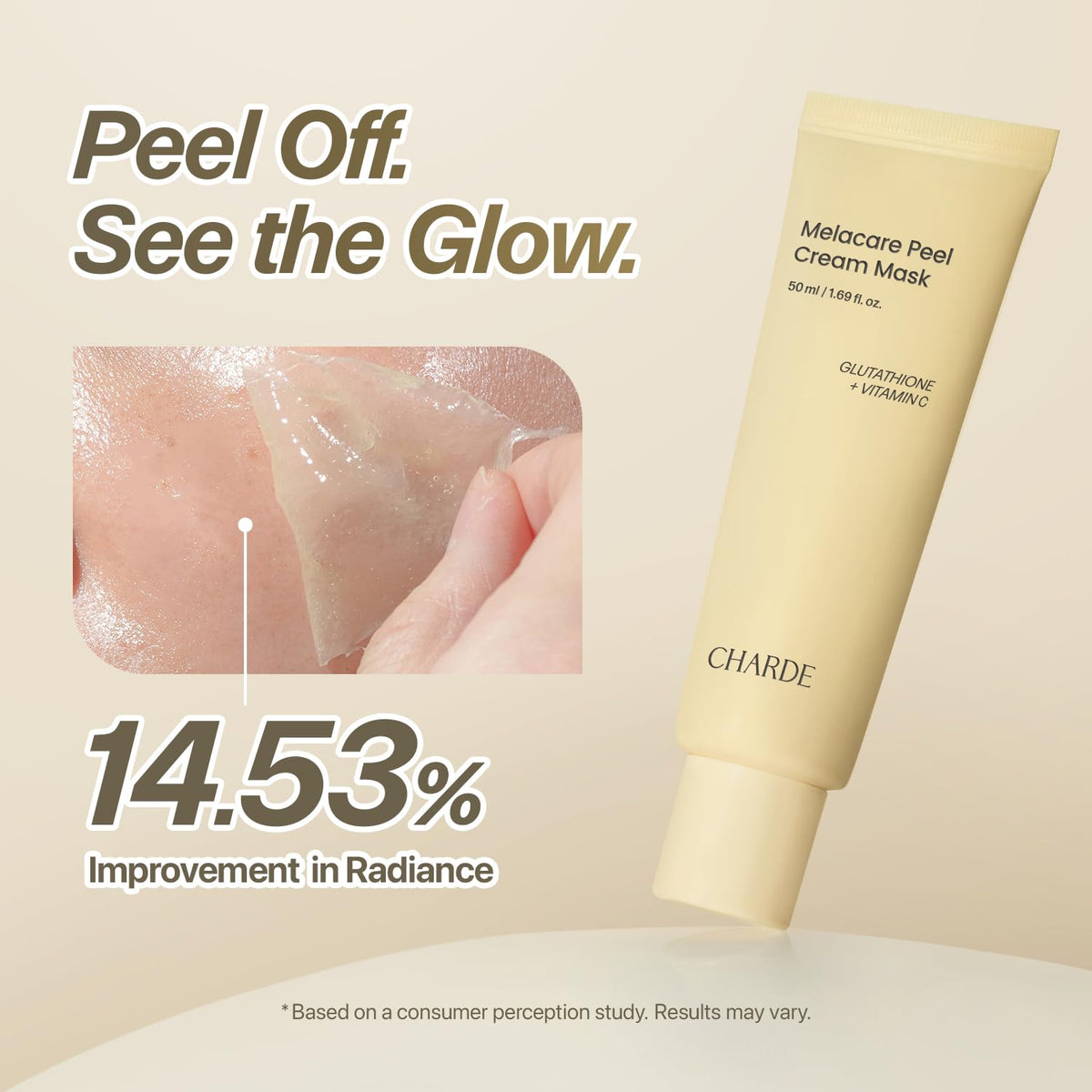 CHARDE Peel Off Cream Mask for Dark Spots, Korean Tranexamic Acid Face Mask