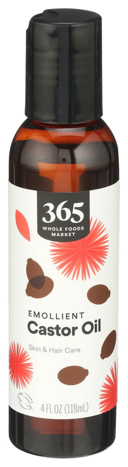 365 by Whole Foods Market, Emollient Castor Oil, Skin & Hair Care, 4 Fl Oz