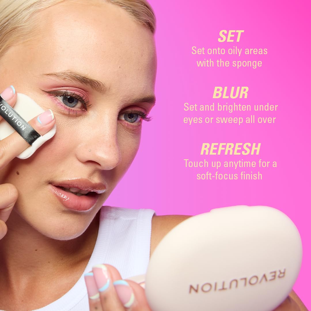Revolution Powder Pops Instant Blur Setting Powder, Rose