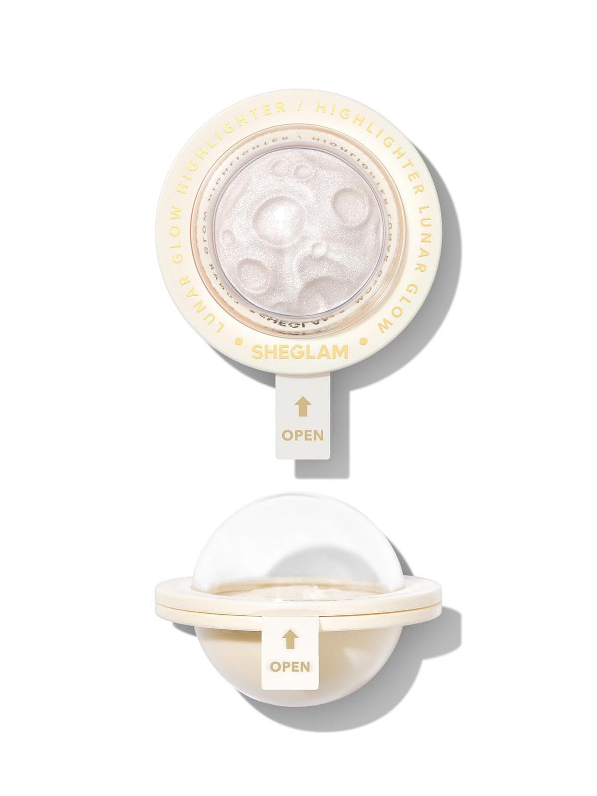 SHEGLAM Lunar Glow Highlighter, Silky Creamy Eyeshadow-Vanilla Frost, Shimmery Finish, Vanilla Frost