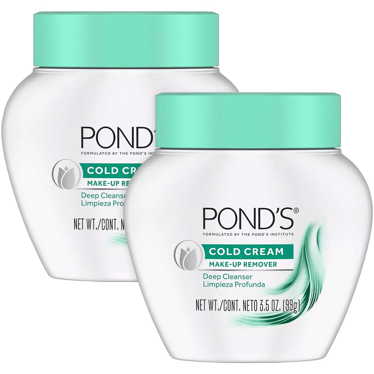 Pond's Cold Cream Make-Up Remover 2-Pack, 3.5 Oz Ea