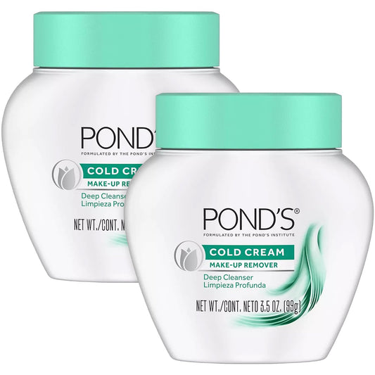 Pond's Cold Cream Make-Up Remover 2-Pack, 3.5 Oz Ea