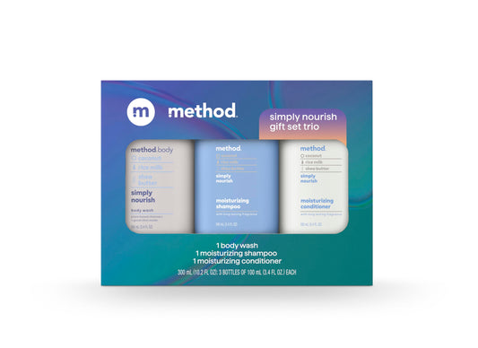 method Body Wash and Hair Care Gift Set, Simply Nourish, 3.4 fl oz