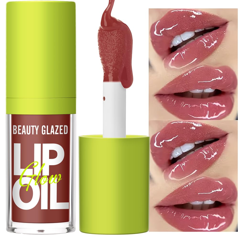 2Pcs Lip Gloss & Lip Liner Set – Cocoa Brown, 90s Ombre Lips, Retro Gradient Lip, Plumping Effect, Full Volume Lips, High Shine Gloss, Viral Lip Combo, Fuller Looking Lips, Glassy Lip Look (#V05+107)