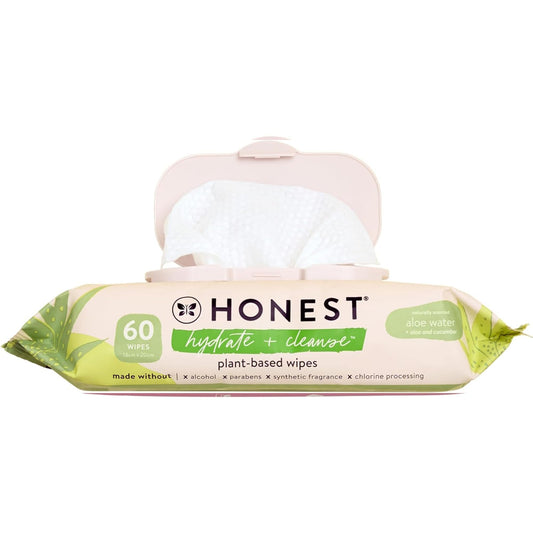 The Honest Company Scented Wipes, Hypoallergenic, Aloe Cucumber, 60 Count