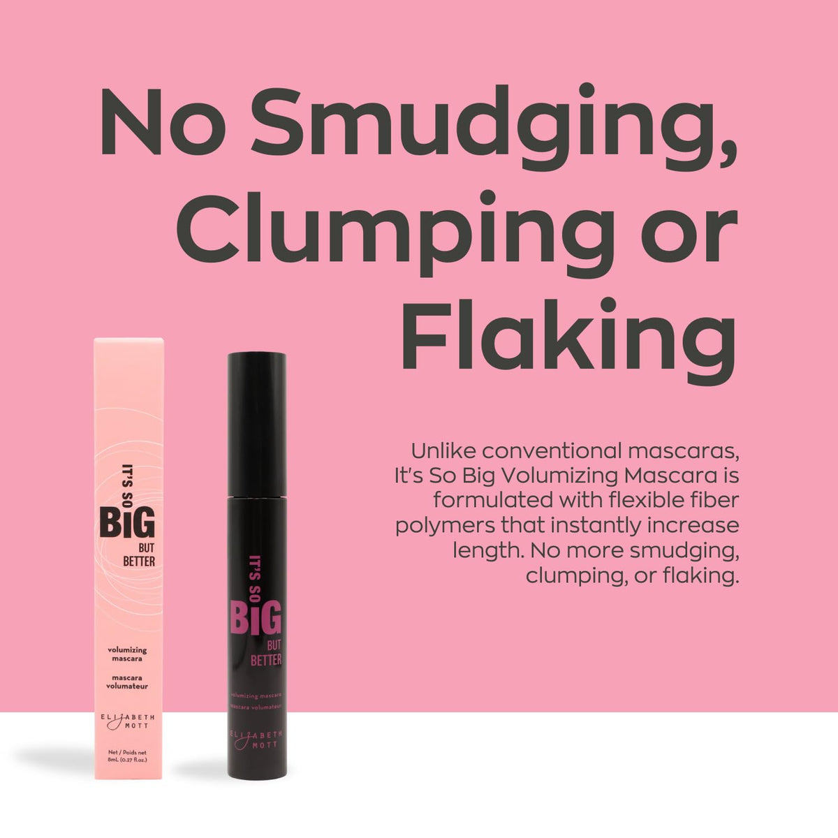 Elizabeth Mott Black Volumizing Mascara, 8ml