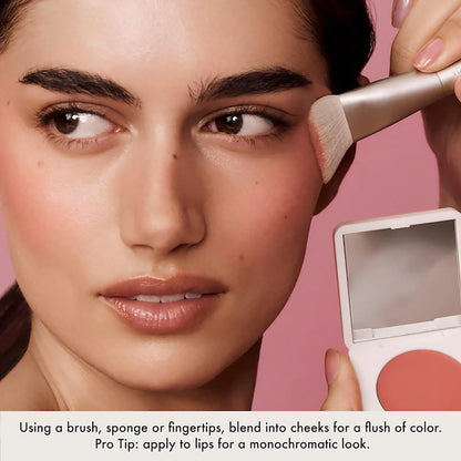 Summer Fridays Blush Butter Balm - Skincare-Infused Hydrating Cream Blush with Hyaluronic Acid, Ceramides, & Shea Butter for a Dewy Flush of Color - Cheek and Lip Tint - Toasted Terracotta (0.14 Oz)