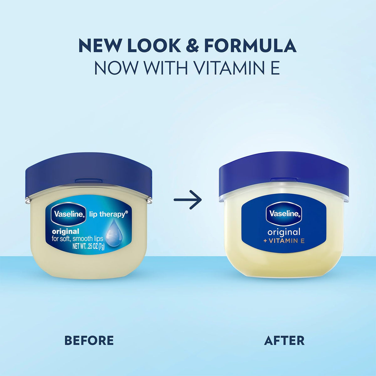 Vaseline Lip Therapy Original Lip Balm with Vitamin E, 6-Pack, 0.25 Oz Ea