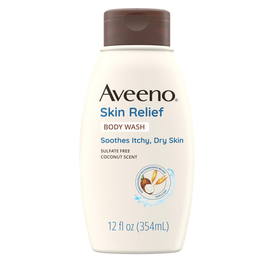 Aveeno Skin Relief Body Wash, Coconut Scent, 12 fl. oz