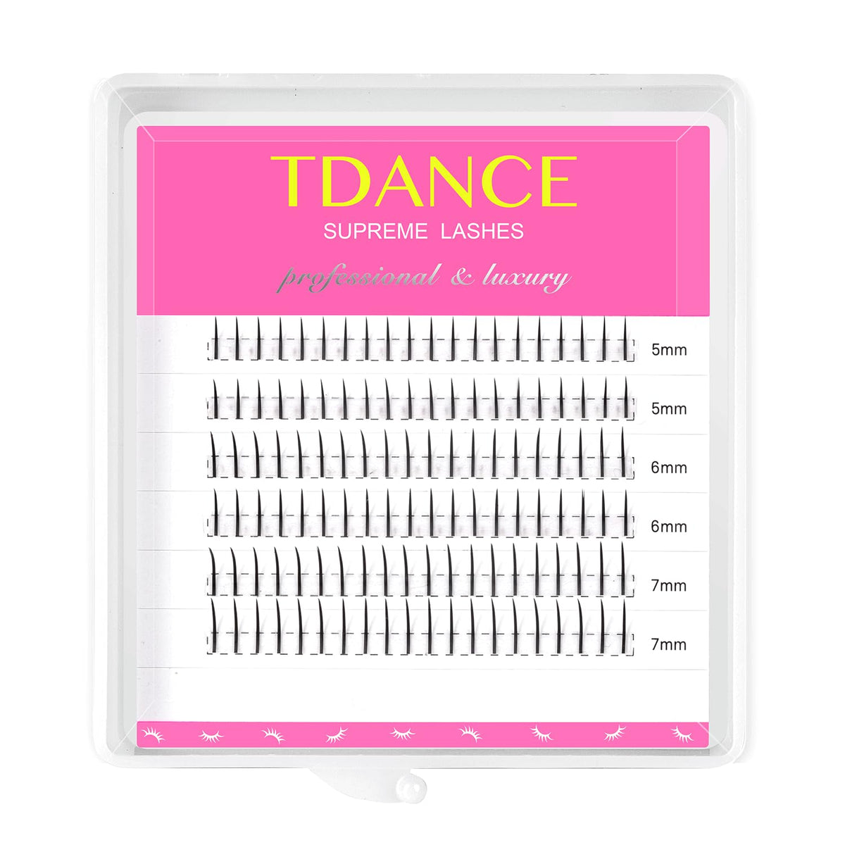 TDANCE Bottom Lash Extension 120 Pcs 0.07mm Thickness Lower Lash Extensions Bottom Lashes B Curl 5-7mm Mixed Under Bottom Lashes (0.07-B,5-7 mm)