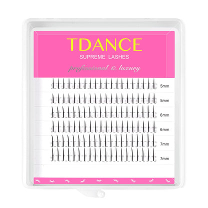 TDANCE Bottom Lash Extension 120 Pcs 0.07mm Thickness Lower Lash Extensions Bottom Lashes B Curl 5-7mm Mixed Under Bottom Lashes (0.07-B,5-7 mm)