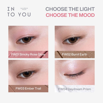 INTO YOU Fairy Wand Liquid Eyeshadow, Matte & Shimmer Eye Shadow with Silky Lightweight Formula, High-Pigment One-Swipe Color, Blendable Long-Wearing Eye Makeup, Crease-Resistant Finish, FW01