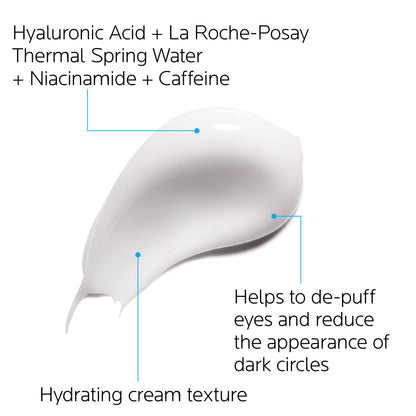 La Roche-Posay Hydraphase Hyaluronic Acid & Caffiene Eye Cream, 0.5oz