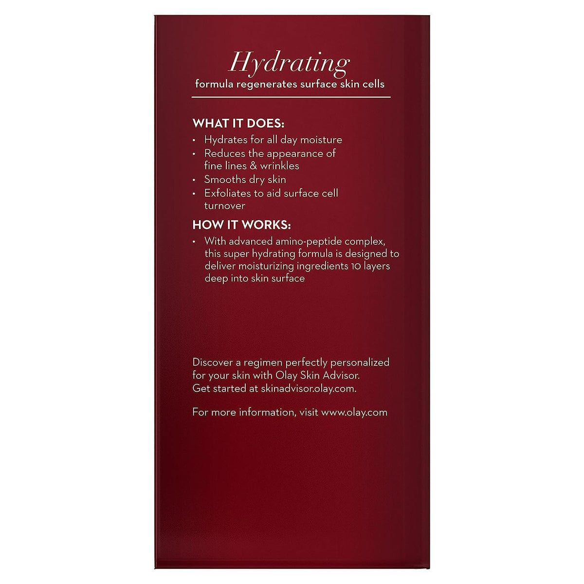 Olay Regenerist Deep Hydration Regenerating Cream Moisturizer, 1.7 fl oz
