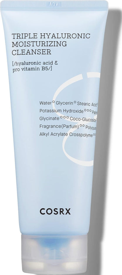 COSRX Hyaluronic Acid Moisturizing Cleanser with Vitamin B, 5.07 fl.oz