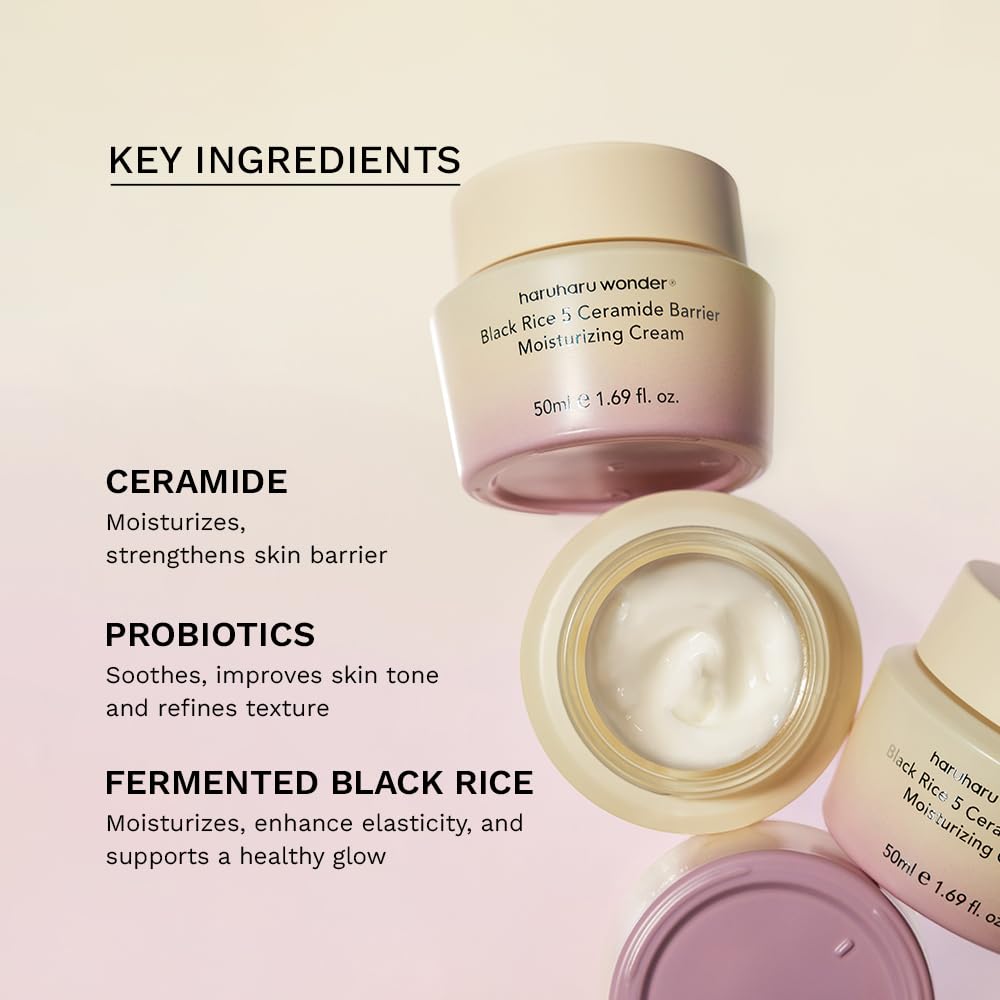 HARUHARU wonder Black Rice 5 Ceramide Barrier Moisturizing Cream 1.69 fl.oz