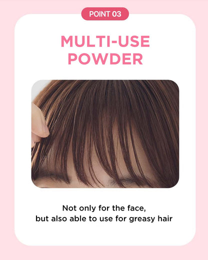 TOUCH IN SOL No Poreblem Mineral Powder – No Sebum Setting Powder for Oily Skin, Oil Control Blurring Finish, Translucent Korean Makeup, K-Beauty Essential (0.17 oz)