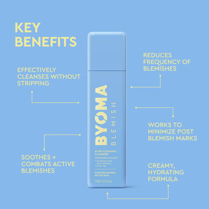 BYOMA Blemish Acne Clearing Cleanser, for Acne-Prone Skin (175ml)