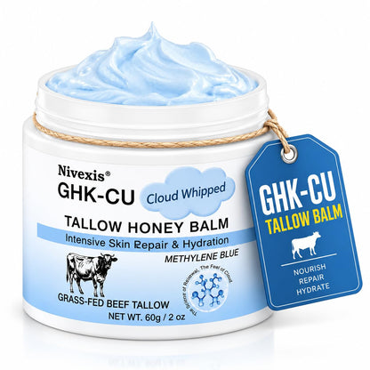 Nivexis GHK-Cu Peptide Beef Tallow Balm for Face & Body, 2 Oz