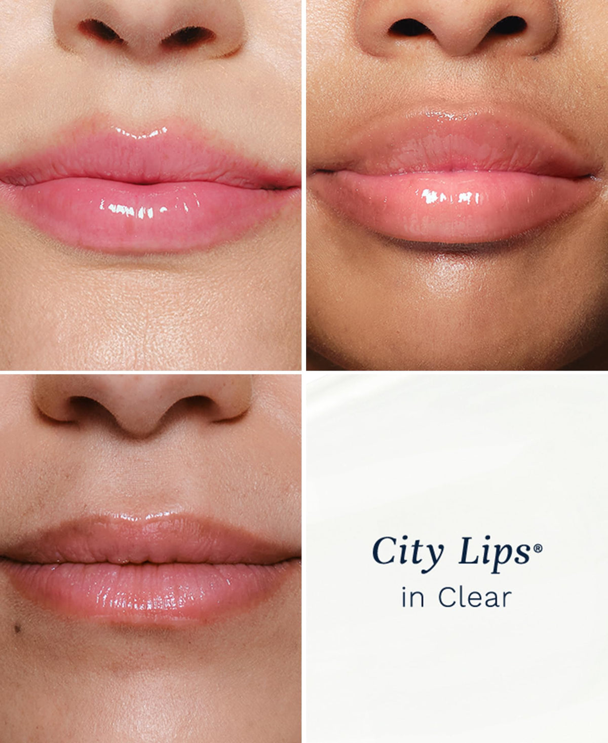 City Beauty City Lips Clear Plumping Lip Gloss, Hyaluronic Acid 0.16oz