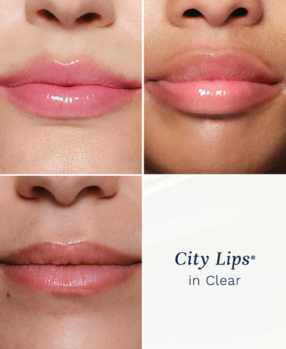 City Beauty City Lips Clear Plumping Lip Gloss, Hyaluronic Acid 0.16oz