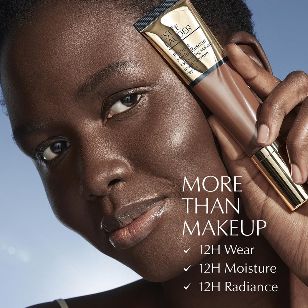 Estée Lauder Futurist Hydra Rescue Moisturizing Foundation Makeup SPF 45 for a 12-Hour Glow, 1.2 Fl Oz, 2N1 Desert Beige
