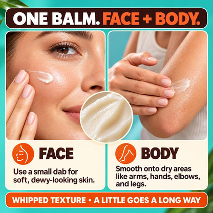 Beef Tallow for Skin - Moisturizer Cream - 100% Grass Fed - Whipped Beef Tallow - Organic Jojoba Oil - Organic Shea Butter - Supports Eczema, Rosacea+ - Made in USA - Citrus Breeze - 2 oz