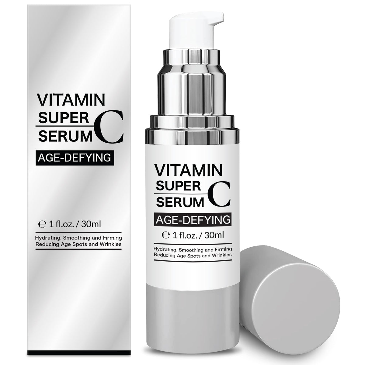 Super Vitamin C Serum for Women over 70, Wrinkle Cream for Face, Anti Aging Cream, Hydrates, Softens, Lifts and Firms Super Vitamin C Serum 30ml