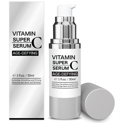 Super Vitamin C Serum for Women over 70, Wrinkle Cream for Face, Anti Aging Cream, Hydrates, Softens, Lifts and Firms Super Vitamin C Serum 30ml