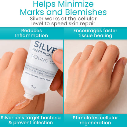 ViveCare Silver Wound Gel – Anti-Microbial Healing Ointment for Burn Relief