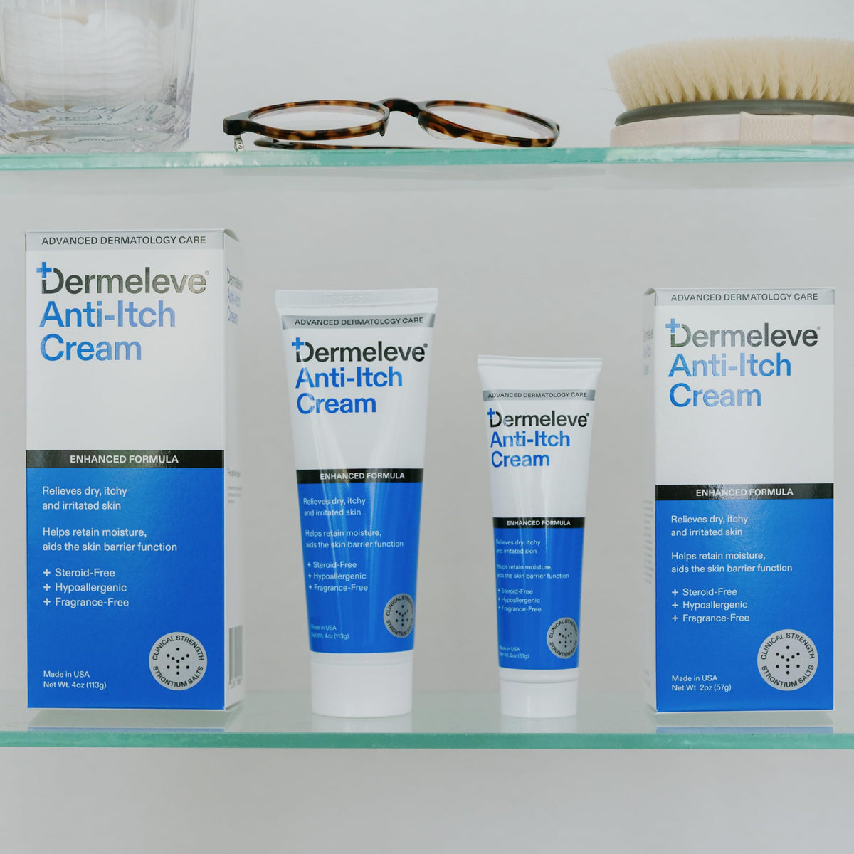 Dermeleve Dermatologist Recommended Steroid Free Anti-Itch Cream, 2oz 1 Ct.