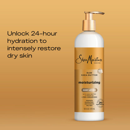 SheaMoisture Raw Shea Butter Body Lotion 24-Hour Moisture 16oz