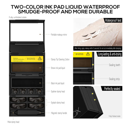 VEILNA Winged Eyeliner & Lower Lash Stamp,Waterproof,Easy for Beginners
