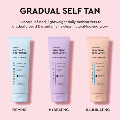 Tanologist Hydrating Daily Glow Body Lotion, Light/Medium, 8.45 fl oz