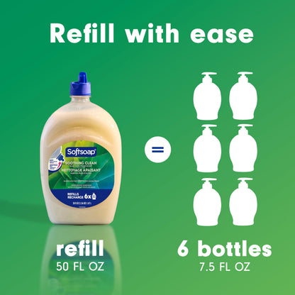 Softsoap Soothing Clean Hand Soap Refill, Aloe Vera Fresh Scent, 50 fl oz