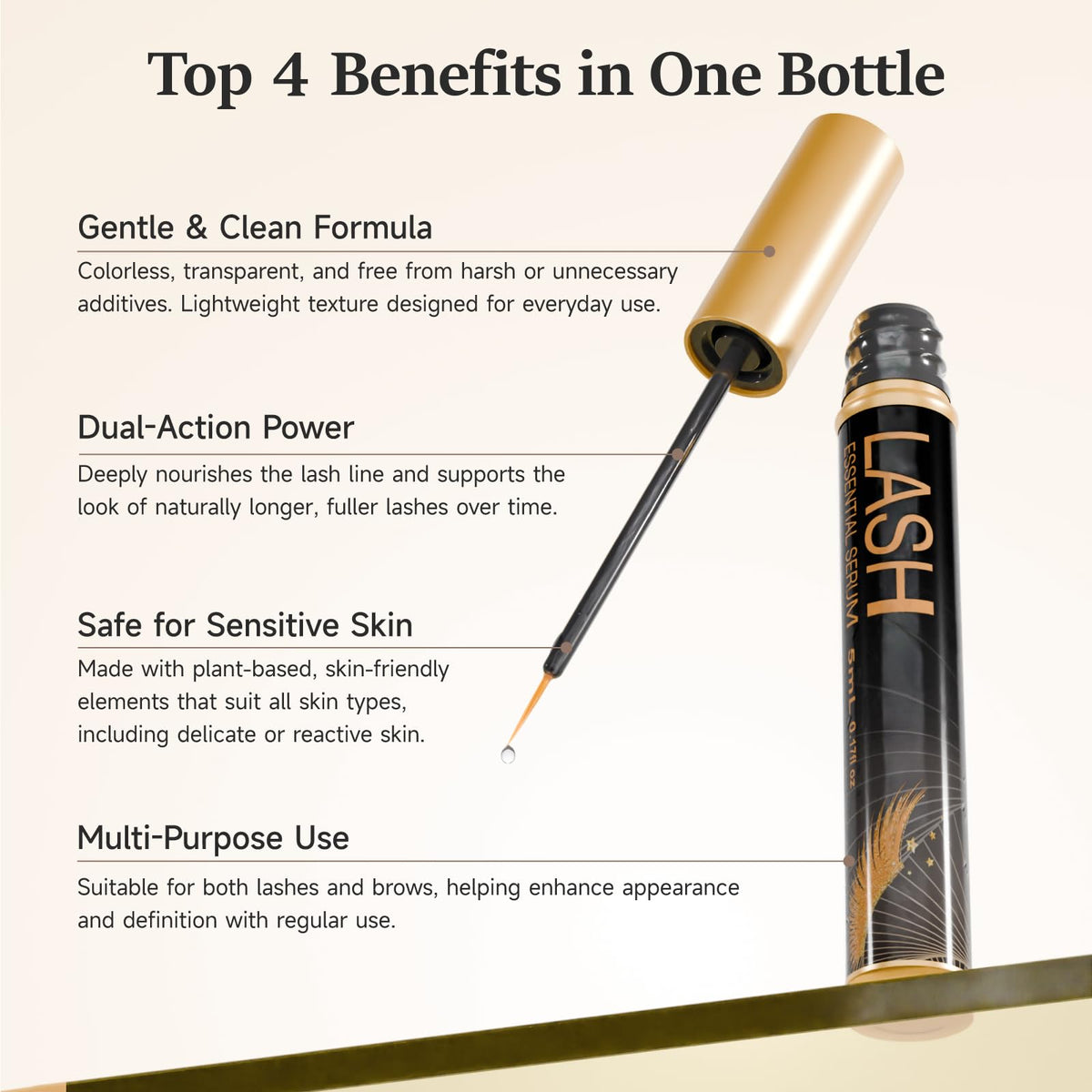 Eyelash Serum for Longer, Thicker Lashes