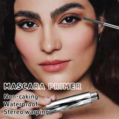 Iron Wand Mascara,New Metal Curl Waterproof Mascara, Tubular Eyelash Primer Waterproof Long Curling, Brushless Mascaras for Natural and Non-smudged Eyelash,Black (Pack of 1)