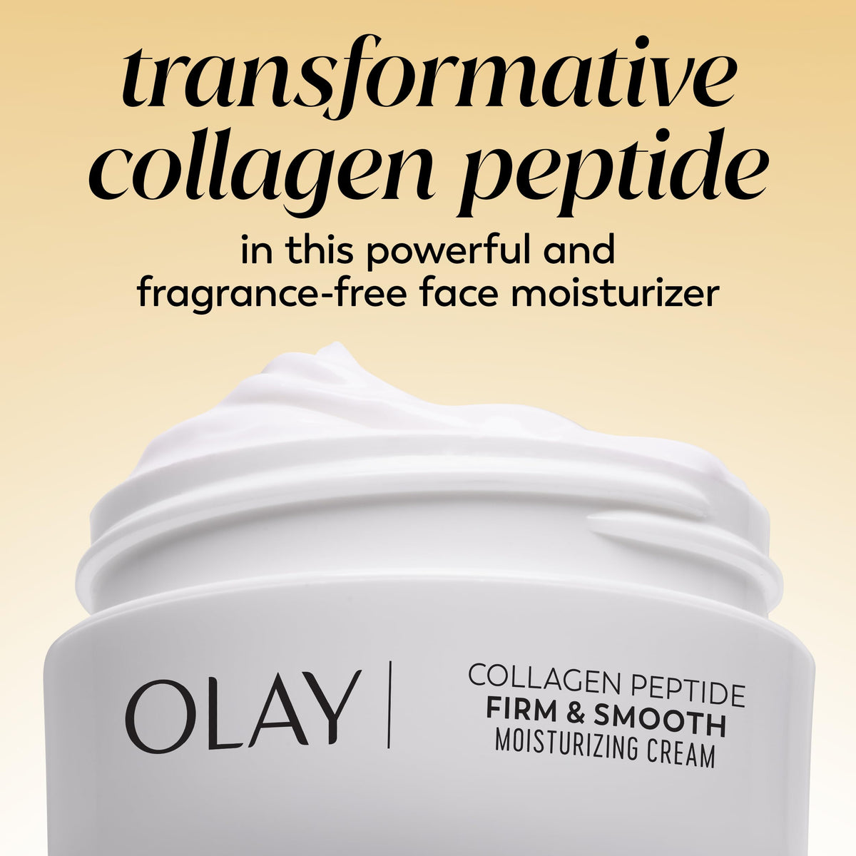 Olay Regenerist Radiance Collagen Peptide Face Moisturizer, Firming and Smoothing Anti Aging Face Cream, Fragrance Free Daily Facial Moisturizer for Hydration, Elasticity, and Wrinkle Appearance, 2 Oz