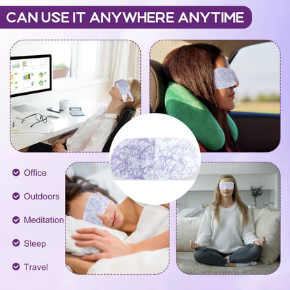 XPCARE 24 Pack Steam Eye Mask Disposable for Dry Eyes Cornea Care-Lavender