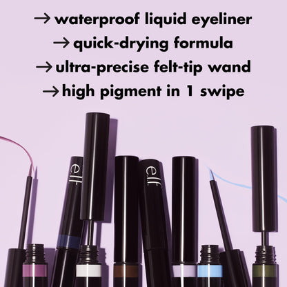 e.l.f. H2O Proof Inkwell Eyeliner Pen, Film Noir