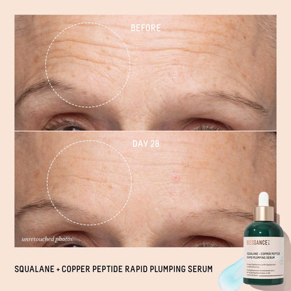 BIOSSANCE Squalane + Copper Peptide Rapid Plumping Face Serum - 1.69oz