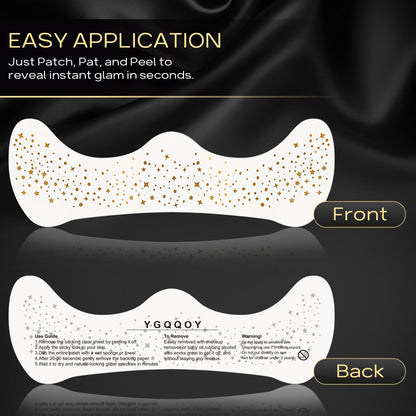 Glitter Freckles Face Tattoo,10pcs Gold Sparkle Freckles